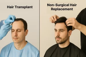 Non-Surgical Hair Replacement vs Hair Transplant: Which One Fits Your Life Better?
